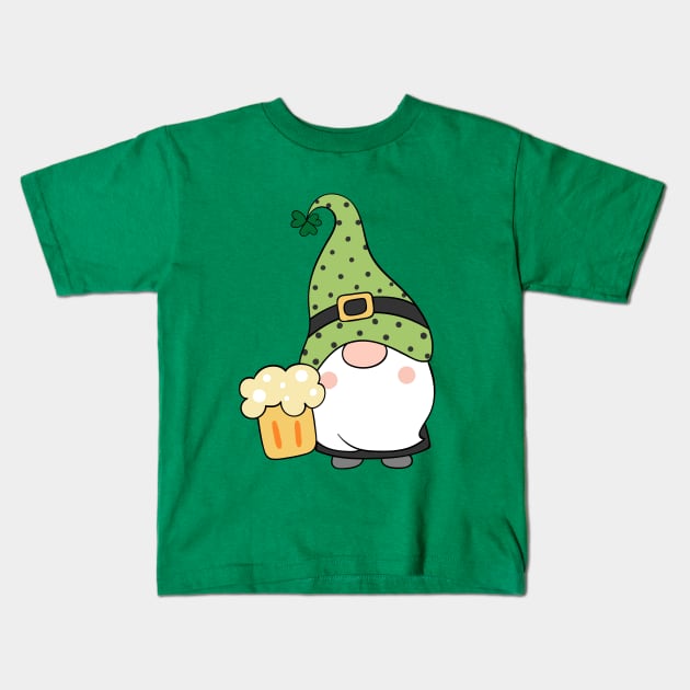 Happy St Patricks Day Kids T-Shirt by kevenwal